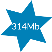 Upto 314MB